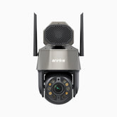 WZ520 - 3K PTZ WiFi Überwachungskamera Außen, 20X Optischer Zoom, Intelligente Dual-Licht-Nachtsicht, KI-Menschenerkennung, 270° Schwenken & 90° Neigen, Zwei-Wege-Audio, Cloud- & Maximale 128 GB Lokalspeicherung, Kompatibel mit Alexa