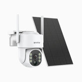 WB400 - 4MP Funk Akku-Überwachungskamera für außen, Dual-Band-WLAN, 270°/90° PT, 9000-mAh-Akku & Solar, Bewegungserkennung, Zwei-Wege-Audio