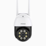 WPT400 - 4MP Funk Überwachungskamera Außen, 350° Schwenk und 60° Neigung, Ton- und Bewegungserkennung, Farbnachtsicht, Ein-Klick-Alarm, Zwei-Wege-Audio, Cloud- und maximal 128 GB lokaler Speicher, funktioniert mit Alexa