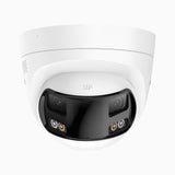 FCD800 - 8MP UHD zwei Objektiven PoE-Außenkamera, 180° Panoramaansicht, intelligenter Dual-Licht-Nachtsicht, Zwei-Wege-Audio, aktivem Sirenenton & Alarm, Personen- & Fahrzeugerkennung, IP67-zertifiziert
