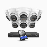 NeuTracis - KI-gestütztes 4K PoE Videoüberwachungssystem mit 4× 8MP Kameras und 8-Kanal NVR, 2TB HDD, Farb- & Infrarot-Nachtsicht, Smart Detection 2.0, 24/7 Aufnahme, Vollmetallgehäuse