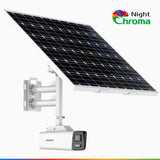 SCN800 - 4K 4G LTE Solar-Powered Outdoor Security Camera, Acme Color Night Vision, 100% Wire-Free, 80W Solar Panel, Built-in Battery, Human & Vehicle Detection, IP67, Heavy-Duty