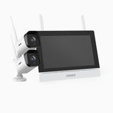 WTL300 - Zertifizierte Generalüberholte, 3MP Super HD 4-Kanal 2 / 4 Kameras Funk Set mit 7″ Monitor, Bewegungserkennung, Zwei-Wege-Audio, IR-Nachtsicht, Funktioniert mit Alexa