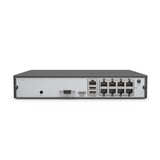 6MP 8 Kanal PoE Netzwerkvideorecorder (NVR), H.265+, funktioniert mit Alexa