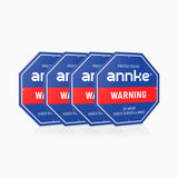 4er-Set ANNKE 10" Hochbelastbares Videoüberwachung Sign aus 100% Aluminium – Reflektierend & Wetterfest – Überwachungsschild für Haus, Garten & Grundstücksschutz