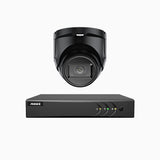 EL200 - 1080p 4 Kanal außen Kabelgebunden Überwachungskamera-Set mit 1 Kameras, intelligenter DVR mit Erkennung von Menschen & Fahrzeugen, 20 Meter Infrarot-Nachtsicht, 4-in-1-Ausgangssignal, IP67