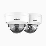 C1200 - 2er-Pack 4K 12MP PoE Überwachungskamera aussen, Farbe & IR Nachtsicht, Erkennung von Menschen & Fahrzeugen, H.265+, Eingebautes Mikrofon, Max. 512 GB lokaler Speicher, IP67 (Copy)