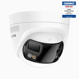 FCD800 - 8MP UHD zwei Objektiven PoE-Außenkamera, 180° Panoramaansicht, intelligenter Dual-Licht-Nachtsicht, Zwei-Wege-Audio, aktivem Sirenenton & Alarm, Personen- & Fahrzeugerkennung, IP67-zertifiziert