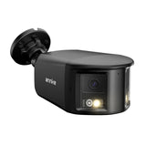 ANNKE 4K Dual-Objektiv PoE Überwachungskamera außen mit 180° Panoramaansicht, Zwei-Wege Audio, KI Personen-/Fahrzeugerkennung, 24/7 Aufzeichnung, Farb-Nachtsicht, IP67 Wetterfest （Schwarz）