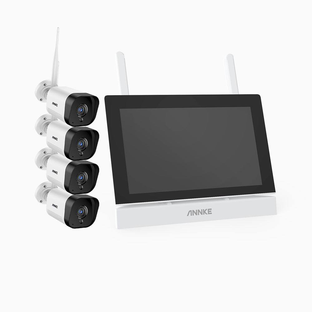 WTL300 - 3MP Super HD 4-Kanal 2 / 4 Kameras Funk Set mit 7″ Monitor, Bewegungserkennung, Zwei-Wege-Audio, IR-Nachtsicht, Funktioniert mit Alexa