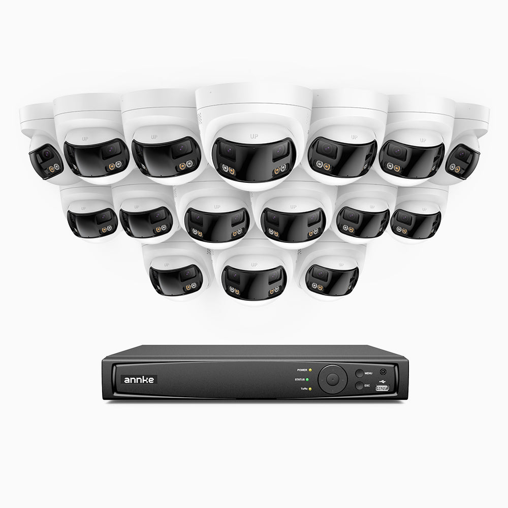 ANNKE FDH800 4K 8MP 16 Channel 16 Camera Dual Lens PoE Security System ...