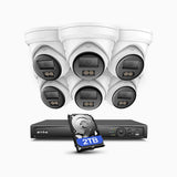 NeuTracis - KI-gestütztes 4K PoE Videoüberwachungssystem mit 4× 8MP Kameras und 8-Kanal NVR, 2TB HDD, Farb- & Infrarot-Nachtsicht, Smart Detection 2.0, 24/7 Aufnahme, Vollmetallgehäuse