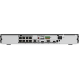 ANP800 - 4K 8-Kanal H.265+ PoE NVR, max. 160 Mbit/s ausgehende Bandbreite, 2-Kanal 4K Decodierung, unterstützt IPC mit Mensch & Fahrzeug, Perimetererkennung, 2 Festplatteneinschübe