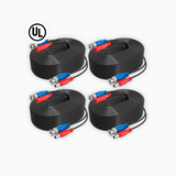 100% UL-zertifiziertes Brandschutz 30m All-in-One BNC Video Stromkabel