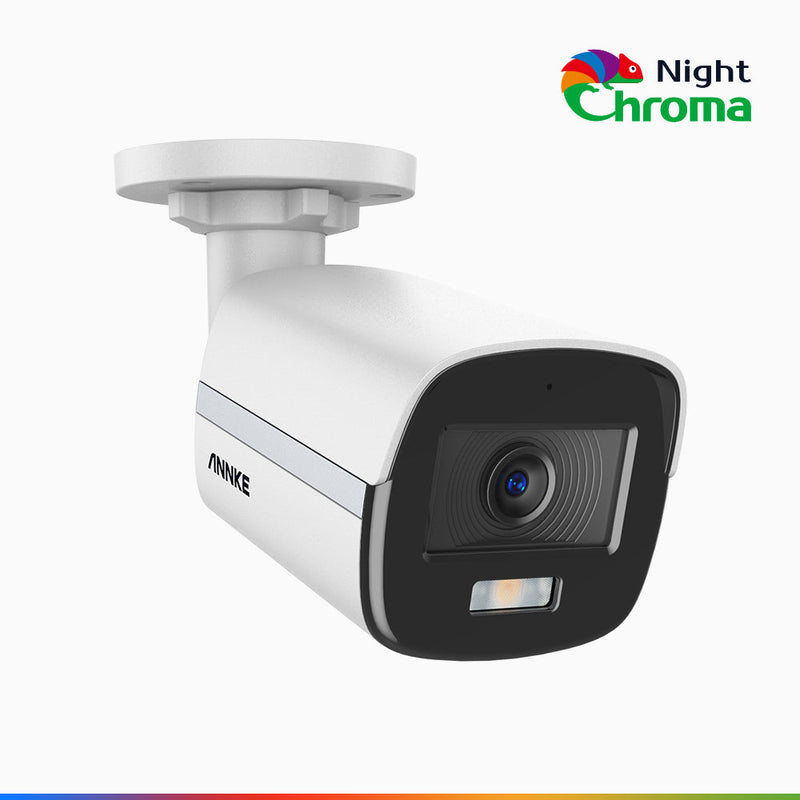 NightChroma<sup>TM</sup>  NCA500 - 3K Kabelgebunden Überwachungskamera aussen, Acme Farbnachtsicht, 2960 × 1665 Auflösung, f/1.0 Blende (0,001 Lux), Eingebautes Mikrofon, IP67, Aktualisierte Version