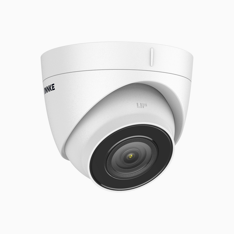 C500 - 5MP PoE Überwachungskamera außen, EXIR Nachtsicht 2.0, Eingebautes Mikrofon und SD-Kartensteckplatz, funktioniert mit Alexa, IP67