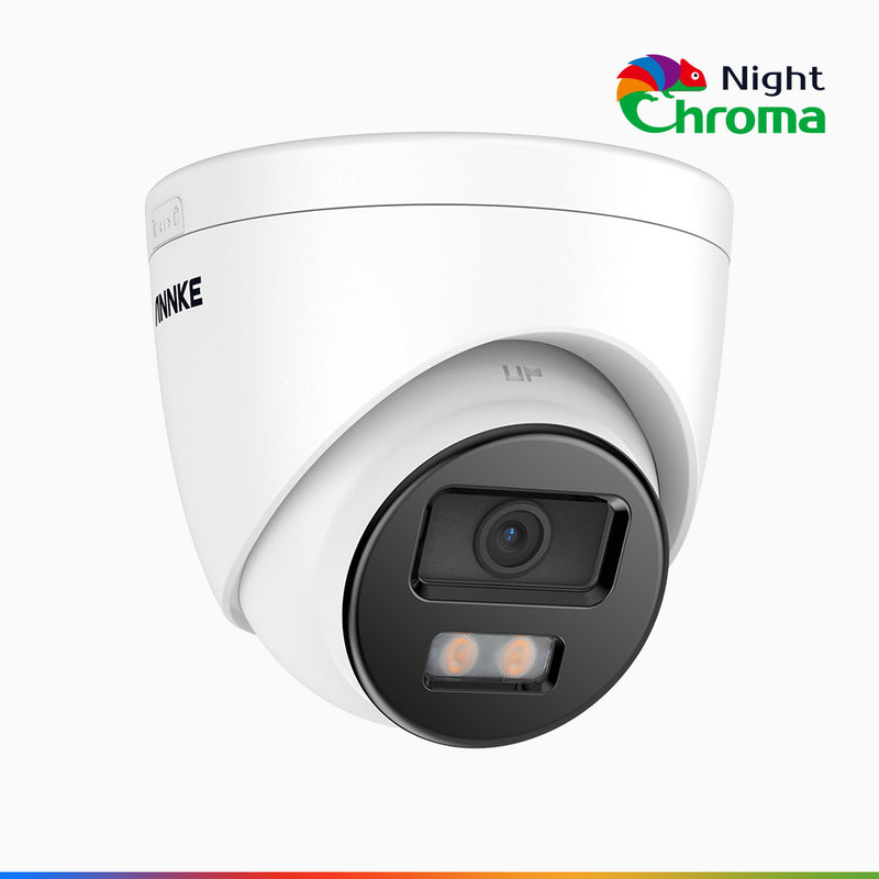 NightChroma<sup>TM</sup> NC500 - 3K PoE Überwachungskamera aussen, Farbnachtsicht, f/1.0 Superblende, 0.001 lx, Aktive Ausrichtung, Mit Mikrofon & SD-Kartensteckplatz