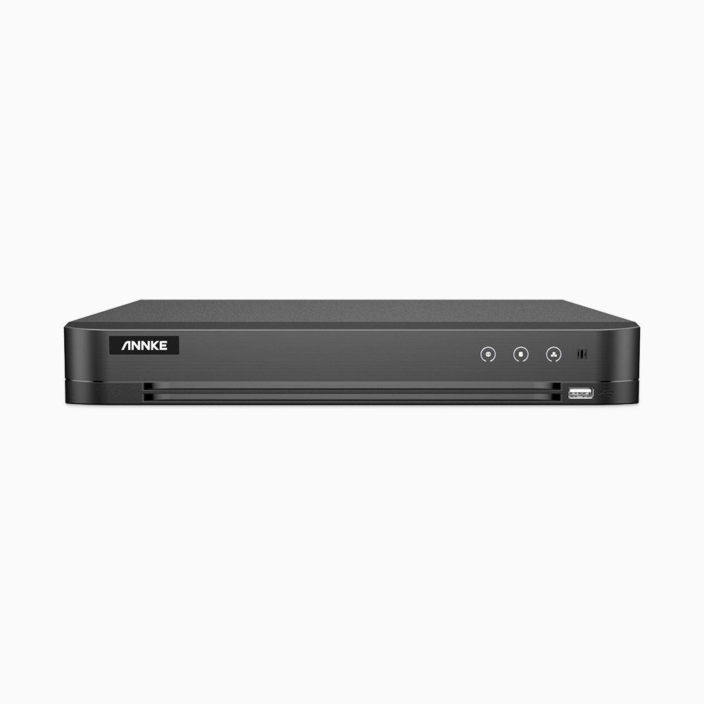 4K 16 Kanal Digitalvideorecorder (DVR), Personen-und Fahrzeugerkennung, H.265+, 2 SATA Anschlüsse für 10 TB Festplatten, unterstützt 16 BNC-Kameras und 2 IP-Kameras